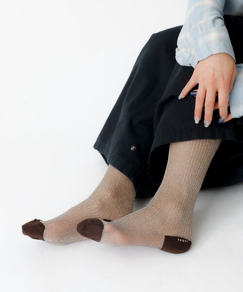 Rouge vif la cle / ルージュ・ヴィフ ラクレ ソックス | 【YUQRI/ユクリ】Brinkley/靴下/シアー/ラメ/ギフト【WEB限定】 | 詳細8