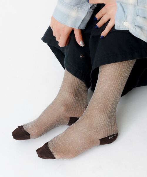 Rouge vif la cle / ルージュ・ヴィフ ラクレ ソックス | 【YUQRI/ユクリ】Brinkley/靴下/シアー/ラメ/ギフト【WEB限定】 | 詳細12