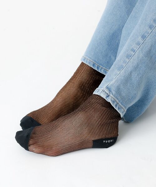 Rouge vif la cle / ルージュ・ヴィフ ラクレ ソックス | 【YUQRI/ユクリ】Brinkley/靴下/シアー/ラメ/ギフト【WEB限定】 | 詳細14