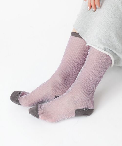 Rouge vif la cle / ルージュ・ヴィフ ラクレ ソックス | 【YUQRI/ユクリ】Brinkley/靴下/シアー/ラメ/ギフト【WEB限定】 | 詳細25