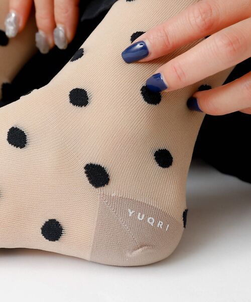 Rouge vif la cle / ルージュ・ヴィフ ラクレ ソックス | 【YUQRI/ユクリ】Polka/靴下/シアー/ポルカドット/ギフト【WEB限定 | 詳細2