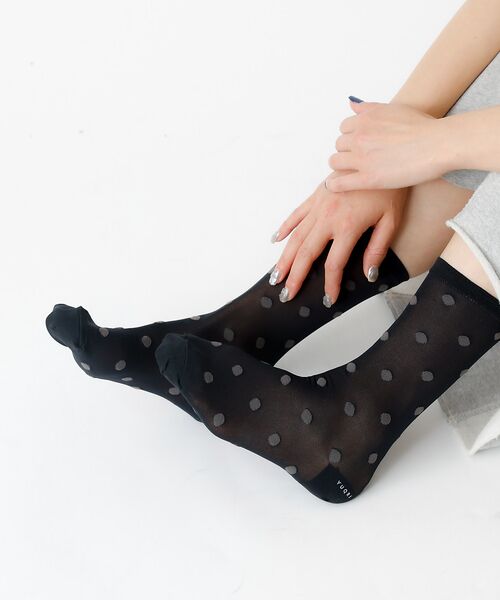 Rouge vif la cle / ルージュ・ヴィフ ラクレ ソックス | 【YUQRI/ユクリ】Polka/靴下/シアー/ポルカドット/ギフト【WEB限定 | 詳細5