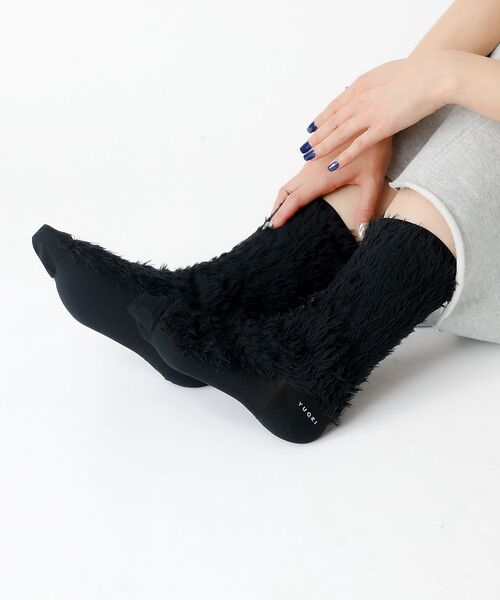 Rouge vif la cle / ルージュ・ヴィフ ラクレ ソックス | 【YUQRI/ユクリ】Faux fur/靴下/ファー/もこもこ/ギフト【WEB限 | 詳細7