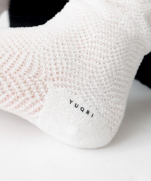 Rouge vif la cle / ルージュ・ヴィフ ラクレ ソックス | 【YUQRI/ユクリ】Fluffyherringbone/靴下/フェミニン/ロマ | 詳細3