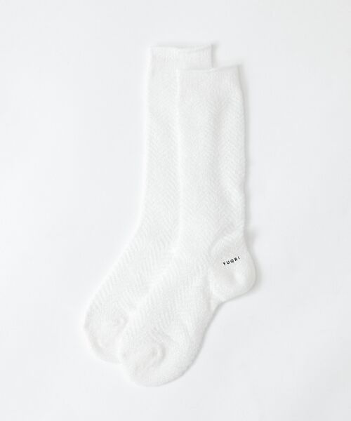 Rouge vif la cle / ルージュ・ヴィフ ラクレ ソックス | 【YUQRI/ユクリ】Fluffyherringbone/靴下/フェミニン/ロマ | 詳細5