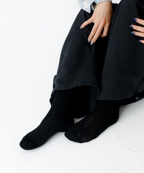 Rouge vif la cle / ルージュ・ヴィフ ラクレ ソックス | 【YUQRI/ユクリ】Fluffyherringbone/靴下/フェミニン/ロマ | 詳細7