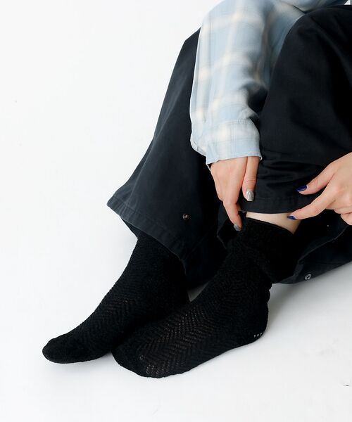 Rouge vif la cle / ルージュ・ヴィフ ラクレ ソックス | 【YUQRI/ユクリ】Fluffyherringbone/靴下/フェミニン/ロマ | 詳細8