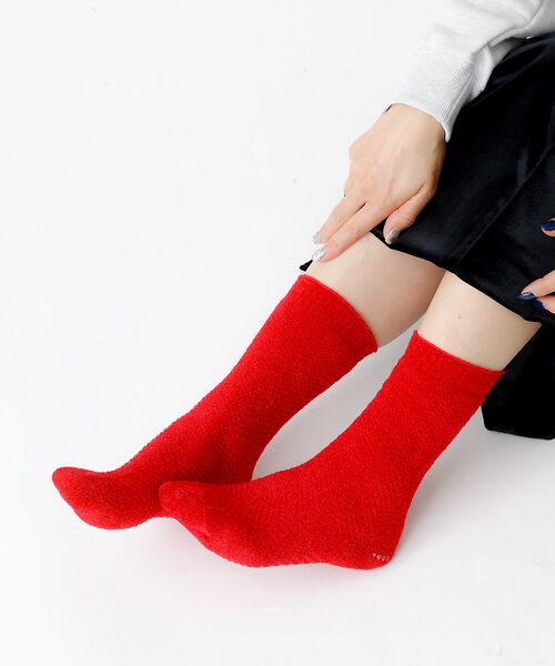Rouge vif la cle / ルージュ・ヴィフ ラクレ ソックス | 【YUQRI/ユクリ】Fluffyherringbone/靴下/フェミニン/ロマ | 詳細16