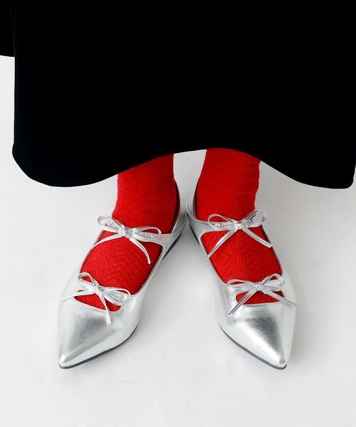 Rouge vif la cle / ルージュ・ヴィフ ラクレ ソックス | 【YUQRI/ユクリ】Fluffyherringbone/靴下/フェミニン/ロマ | 詳細18