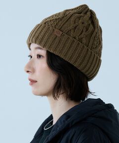 Rouge vif la cle / ルージュ・ヴィフ ラクレ ハット | 【RUBEN/ルーベン】ケーブル裏ボアニット帽/RUS-7092【WEB限定】