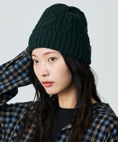 Rouge vif la cle / ルージュ・ヴィフ ラクレ ハット | 【RUBEN/ルーベン】ケーブル裏ボアニット帽/RUS-7092【WEB限定】