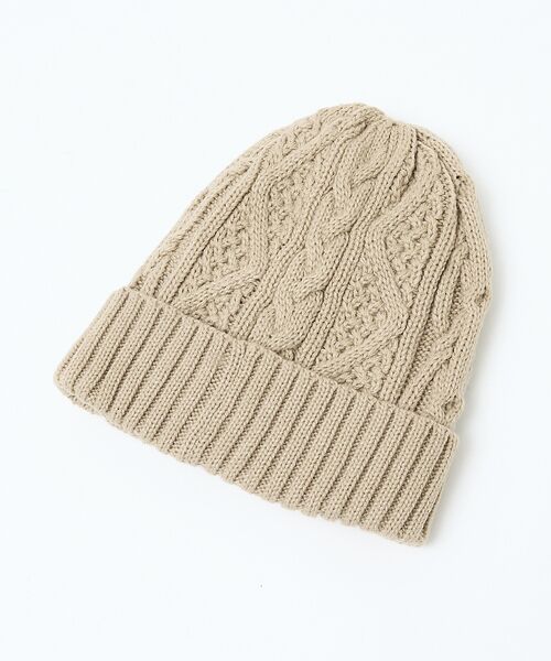 Rouge vif la cle / ルージュ・ヴィフ ラクレ ハット | 【RUBEN/ルーベン】ケーブル裏ボアニット帽/RUS-7092【WEB限定】 | 詳細14