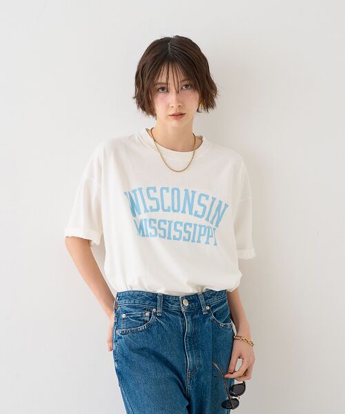 Rouge vif la cle / ルージュ・ヴィフ ラクレ Tシャツ | 【REMI RELIEF レミレリーフ】別注TEE WISCONSI ロゴTシャ | 詳細1