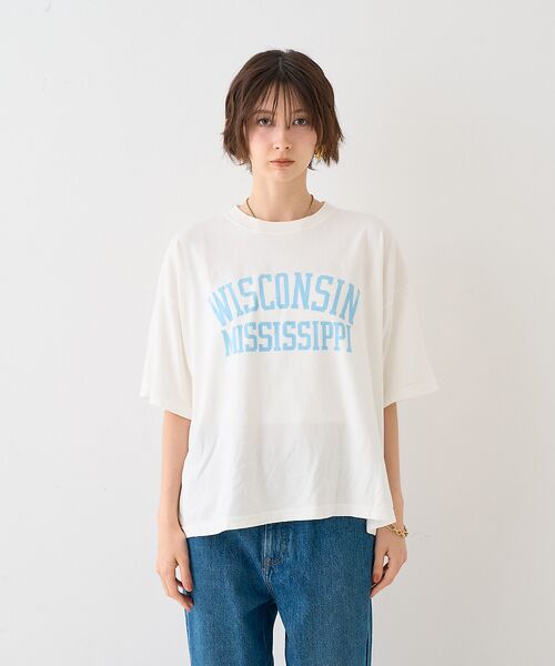 Rouge vif la cle / ルージュ・ヴィフ ラクレ Tシャツ | 【REMI RELIEF レミレリーフ】別注TEE WISCONSI ロゴTシャ | 詳細11