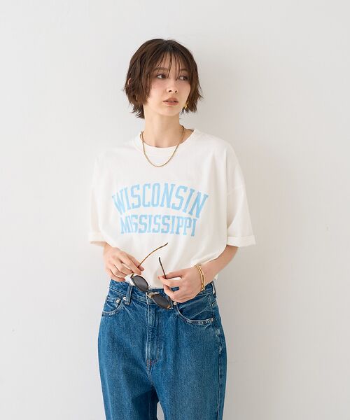 Rouge vif la cle / ルージュ・ヴィフ ラクレ Tシャツ | 【REMI RELIEF レミレリーフ】別注TEE WISCONSI ロゴTシャ | 詳細2