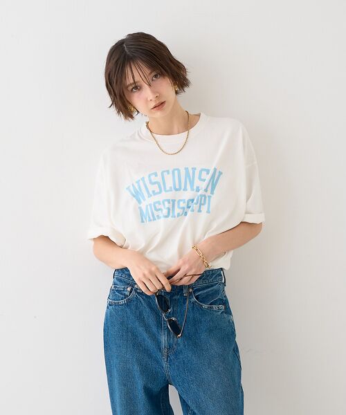 Rouge vif la cle / ルージュ・ヴィフ ラクレ Tシャツ | 【REMI RELIEF レミレリーフ】別注TEE WISCONSI ロゴTシャ | 詳細3