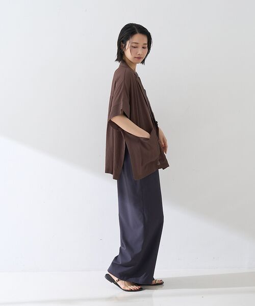 Rouge vif la cle / ルージュ・ヴィフ ラクレ テーラードジャケット | 強撚半袖シアーフォルムジャケット | 詳細11