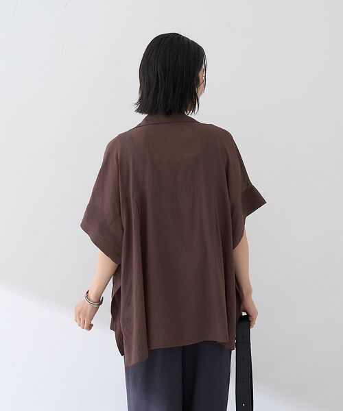 Rouge vif la cle / ルージュ・ヴィフ ラクレ テーラードジャケット | 強撚半袖シアーフォルムジャケット | 詳細7