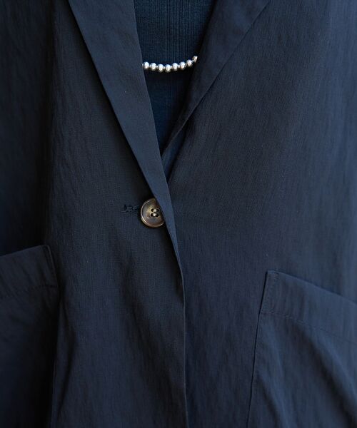 Rouge vif la cle / ルージュ・ヴィフ ラクレ テーラードジャケット | 強撚半袖シアーフォルムジャケット | 詳細25