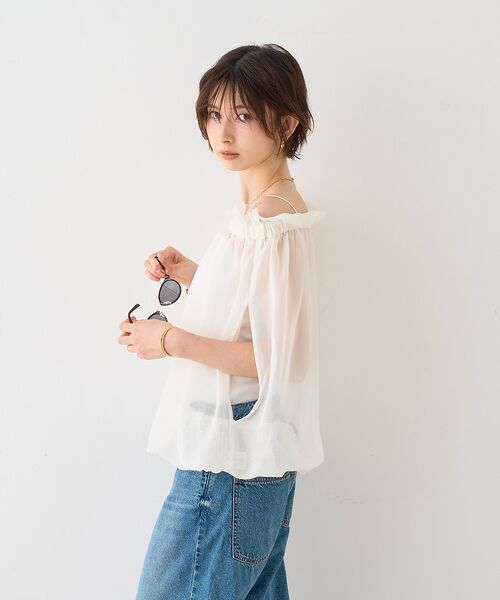 Rouge vif la cle / ルージュ・ヴィフ ラクレ シャツ・ブラウス | 【一部店舗限定】3WAYクールメッシュブラウス | 詳細2