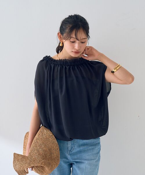 Rouge vif la cle / ルージュ・ヴィフ ラクレ シャツ・ブラウス | 【一部店舗限定】3WAYクールメッシュブラウス | 詳細16