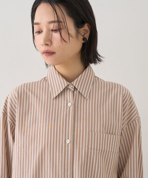 Rouge vif la cle / ルージュ・ヴィフ ラクレ シャツ・ブラウス | ストライプメンズライクシャツ | 詳細14