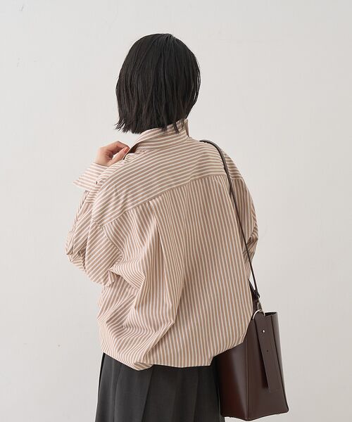 Rouge vif la cle / ルージュ・ヴィフ ラクレ シャツ・ブラウス | ストライプメンズライクシャツ | 詳細4