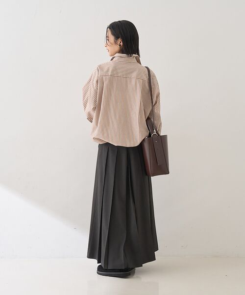 Rouge vif la cle / ルージュ・ヴィフ ラクレ シャツ・ブラウス | ストライプメンズライクシャツ | 詳細9