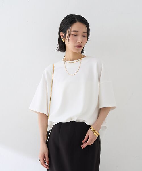 Rouge vif la cle / ルージュ・ヴィフ ラクレ Tシャツ | 【接触冷感】ストレッチダンボール半袖プルオーバー | 詳細2