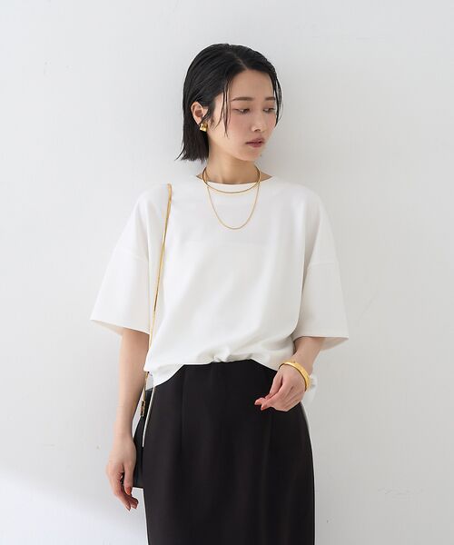 Rouge vif la cle / ルージュ・ヴィフ ラクレ Tシャツ | 【接触冷感】ストレッチダンボール半袖プルオーバー | 詳細3