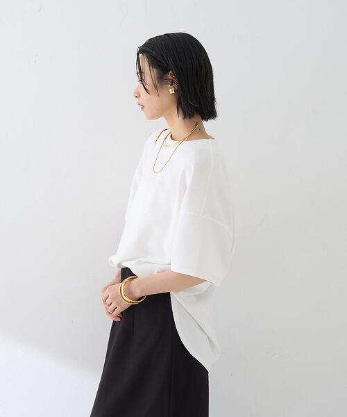 Rouge vif la cle / ルージュ・ヴィフ ラクレ Tシャツ | 【接触冷感】ストレッチダンボール半袖プルオーバー | 詳細4