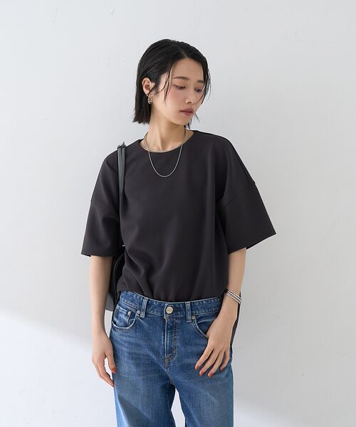 Rouge vif la cle / ルージュ・ヴィフ ラクレ Tシャツ | 【接触冷感】ストレッチダンボール半袖プルオーバー | 詳細13