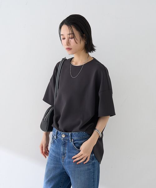 Rouge vif la cle / ルージュ・ヴィフ ラクレ Tシャツ | 【接触冷感】ストレッチダンボール半袖プルオーバー | 詳細16