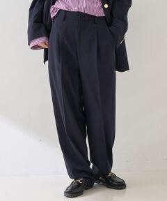 Rouge vif la cle / ルージュ・ヴィフ ラクレ パンツ | 【セットアップ対応】メンズライクウール混サキソニーテーパードパンツ