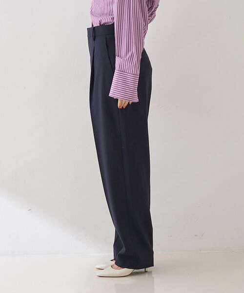 Rouge vif la cle / ルージュ・ヴィフ ラクレ パンツ | 【セットアップ対応】メンズライクウール混サキソニーテーパードパンツ | 詳細12