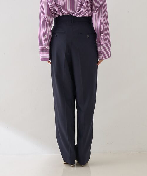 Rouge vif la cle / ルージュ・ヴィフ ラクレ パンツ | 【セットアップ対応】メンズライクウール混サキソニーテーパードパンツ | 詳細13