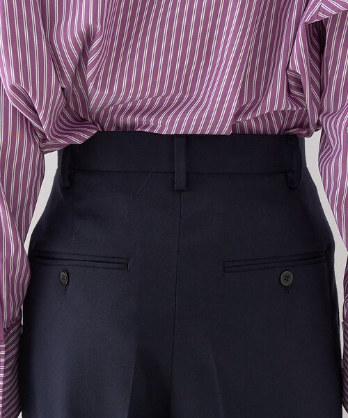 Rouge vif la cle / ルージュ・ヴィフ ラクレ パンツ | 【セットアップ対応】メンズライクウール混サキソニーテーパードパンツ | 詳細14