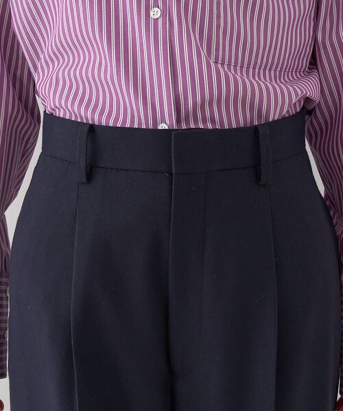 Rouge vif la cle / ルージュ・ヴィフ ラクレ パンツ | 【セットアップ対応】メンズライクウール混サキソニーテーパードパンツ | 詳細15