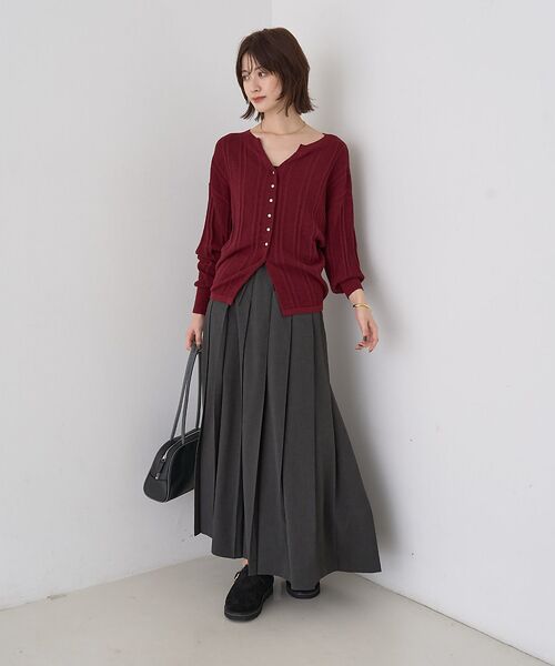 Rouge vif la cle / ルージュ・ヴィフ ラクレ ロング・マキシ丈スカート | プリーツロングスカート | 詳細26