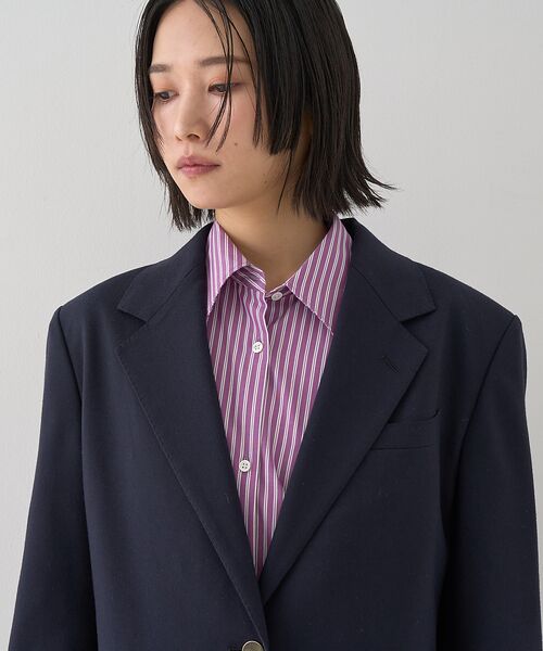 Rouge vif la cle / ルージュ・ヴィフ ラクレ テーラードジャケット | 【セットアップ対応】メンズライクウール混サキソニージャケット | 詳細15