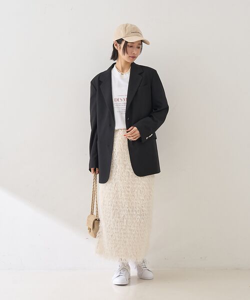 Rouge vif la cle / ルージュ・ヴィフ ラクレ テーラードジャケット | 【セットアップ対応】メンズライクウール混サキソニージャケット | 詳細27