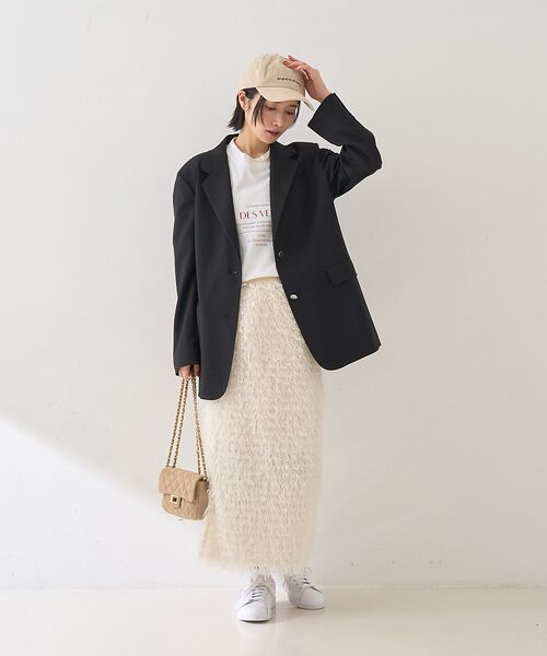 Rouge vif la cle / ルージュ・ヴィフ ラクレ テーラードジャケット | 【セットアップ対応】メンズライクウール混サキソニージャケット | 詳細24