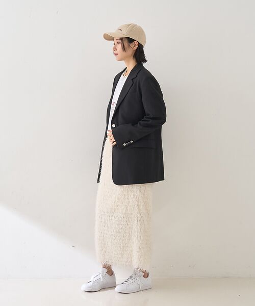 Rouge vif la cle / ルージュ・ヴィフ ラクレ テーラードジャケット | 【セットアップ対応】メンズライクウール混サキソニージャケット | 詳細26