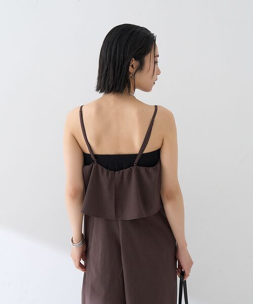 フレアストレートワイドサロペット （サロペット