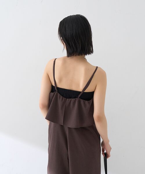 Rouge vif la cle / ルージュ・ヴィフ ラクレ サロペット・オールインワン | フレアストレートワイドサロペット | 詳細11