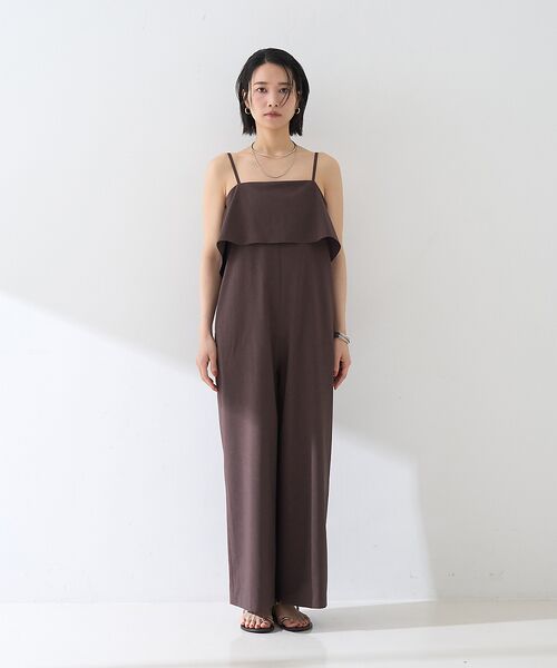 Rouge vif la cle / ルージュ・ヴィフ ラクレ サロペット・オールインワン | フレアストレートワイドサロペット | 詳細12