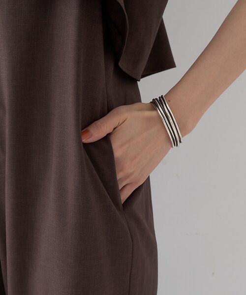 フレアストレートワイドサロペット （サロペット