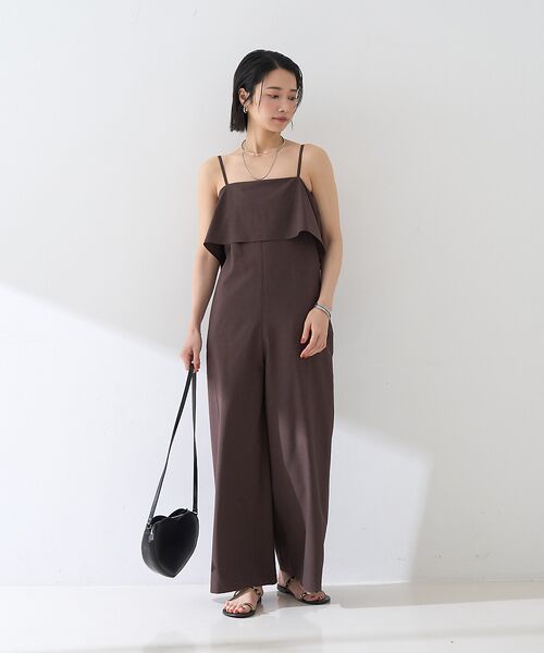 Rouge vif la cle / ルージュ・ヴィフ ラクレ サロペット・オールインワン | フレアストレートワイドサロペット | 詳細2