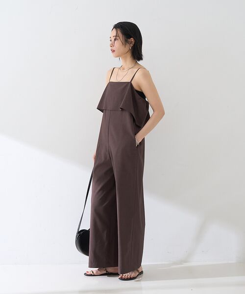 Rouge vif la cle / ルージュ・ヴィフ ラクレ サロペット・オールインワン | フレアストレートワイドサロペット | 詳細4