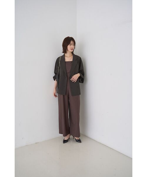 Rouge vif la cle / ルージュ・ヴィフ ラクレ サロペット・オールインワン | フレアストレートワイドサロペット | 詳細5